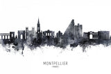 Montpellier France Skyline Poster och Canvastavla