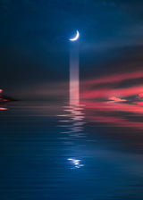 Moon Reflection Poster och Canvastavla