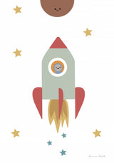 Solar Rocket Poster och Canvastavla