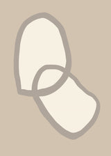 Shape 10 Beige Poster och Canvastavla