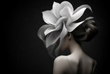 White Flower Head Poster och Canvastavla