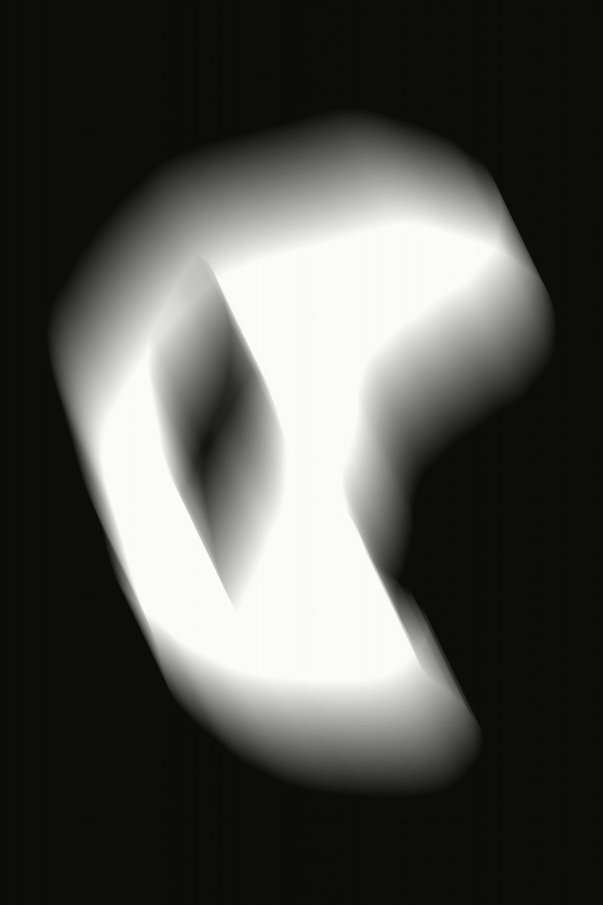 White blurry object 04 Poster och Canvastavla