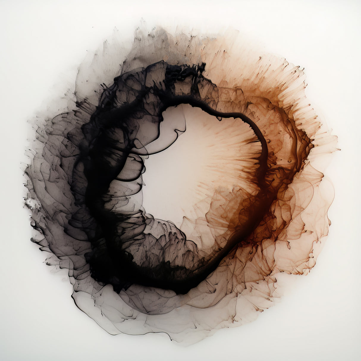 Dreamy Ink Abstract Art Poster och Canvastavla