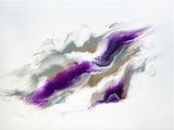 Grey and Violet Skies Poster och Canvastavla