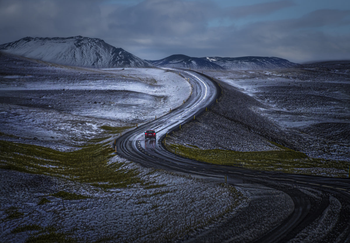 Iceland Road Poster och Canvastavla