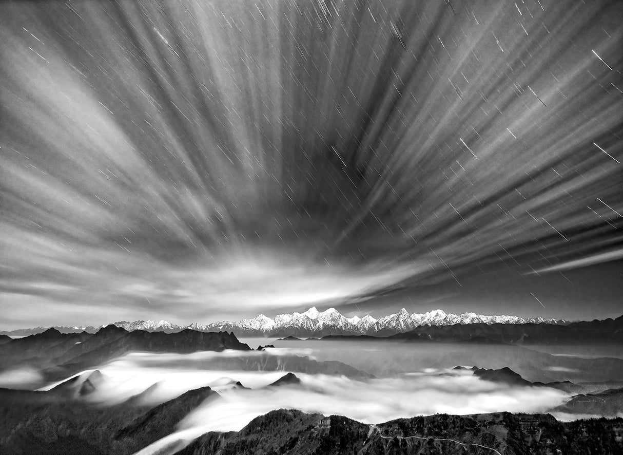 Clouds and Stars Poster och Canvastavla