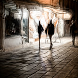 strolling along in Venice Poster och Canvastavla