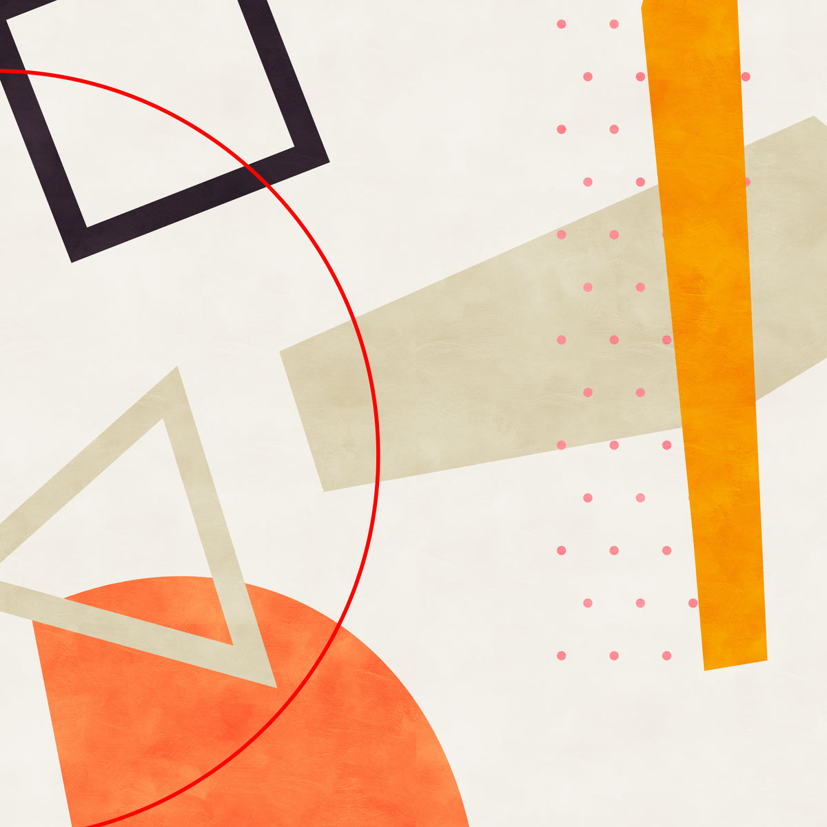 Mid Bauhaus Geometry 6 Poster och Canvastavla