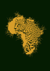 Leopard Thorny Africa Poster och Canvastavla