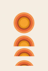 Retro Sunset Poster och Canvastavla