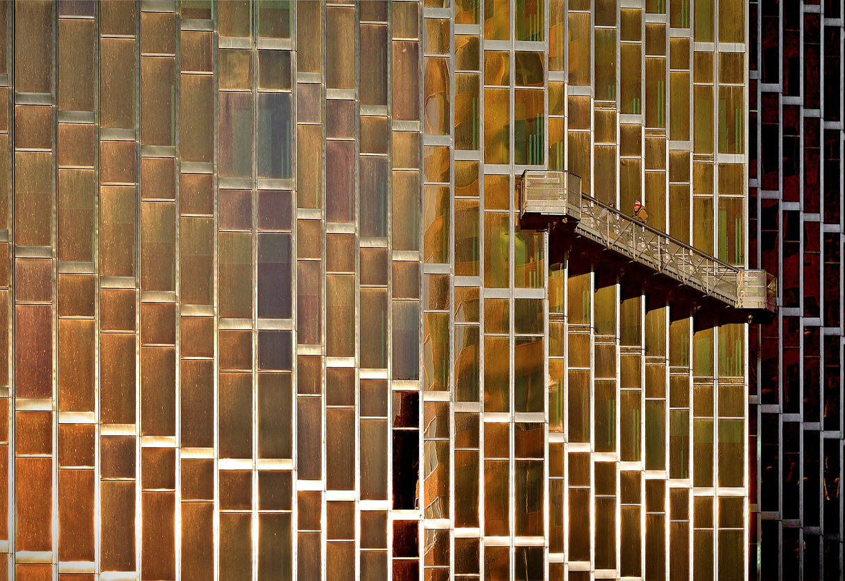 The windows cleaner Poster och Canvastavla