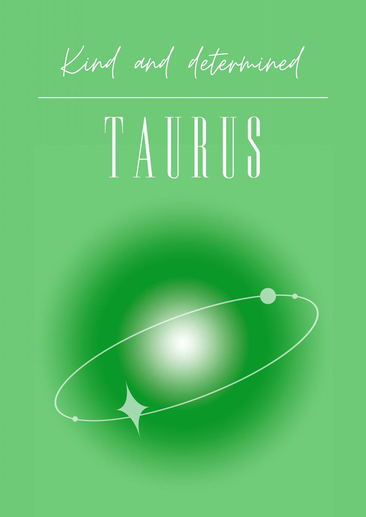 Taurus Zodiac Print Art Poster och Canvastavla