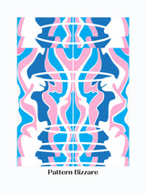Pattern Bizarre In Blue Poster och Canvastavla