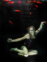 underwater artistic portrait shooting Poster och Canvastavla