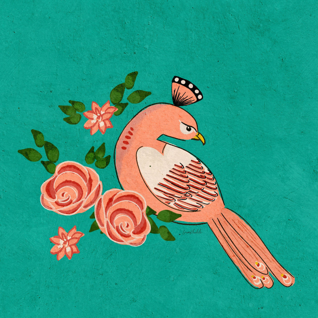Pigeons In Pakistan  Erum Khalili.png Poster och Canvastavla