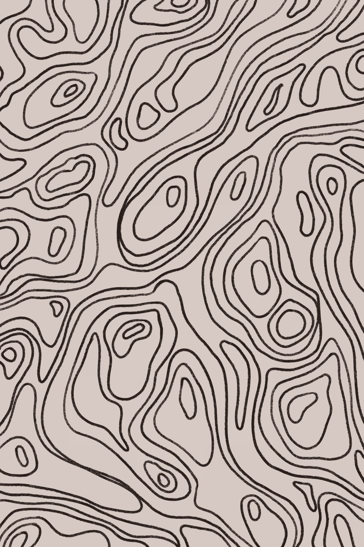 Iso Lines Pattern Poster och Canvastavla