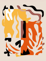 Coral Abstract Poster och Canvastavla