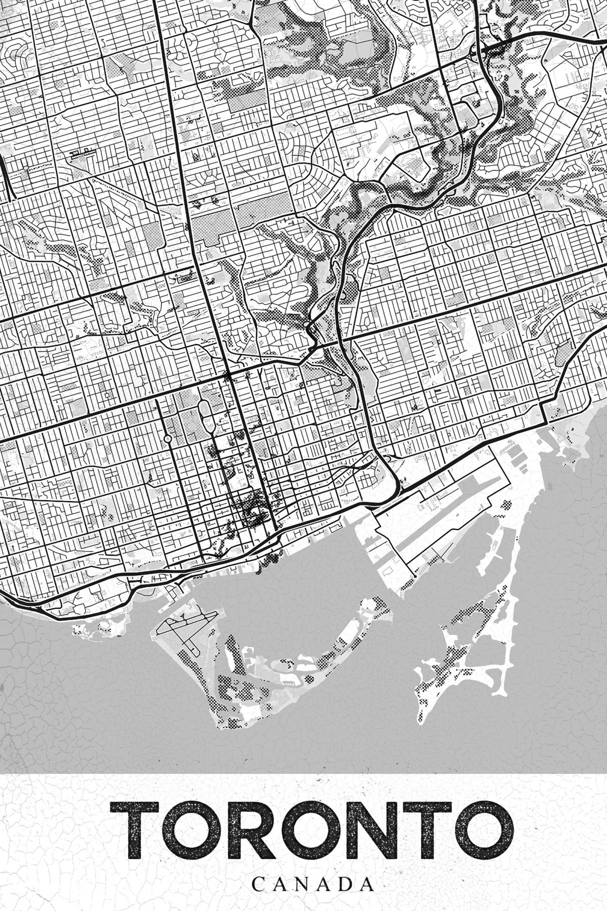 Toronto White Poster och Canvastavla