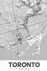 Toronto White Poster och Canvastavla