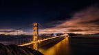 Golden Gate to Stars Poster och Canvastavla