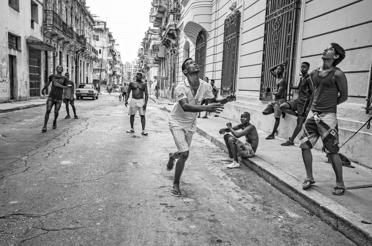 Street Games in Havana Poster och Canvastavla