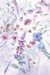 Stunning purple cottage flowers Poster och Canvastavla