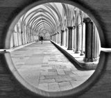 In The Cloisters At Salisbury Cathedral. Poster och Canvastavla