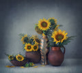 Still life with sunflowers Poster och Canvastavla
