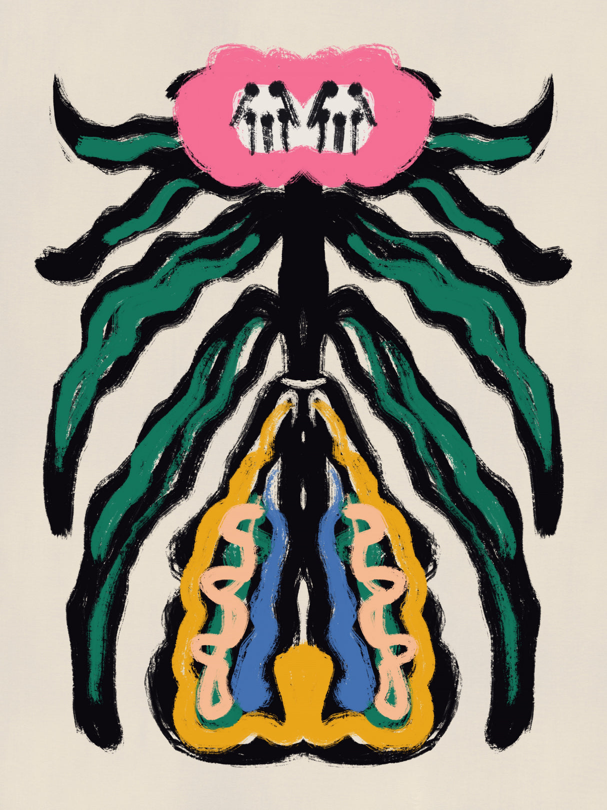 Painterly Flower Poster och Canvastavla