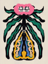 Painterly Flower Poster och Canvastavla