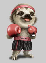 the boxing sloth Poster och Canvastavla