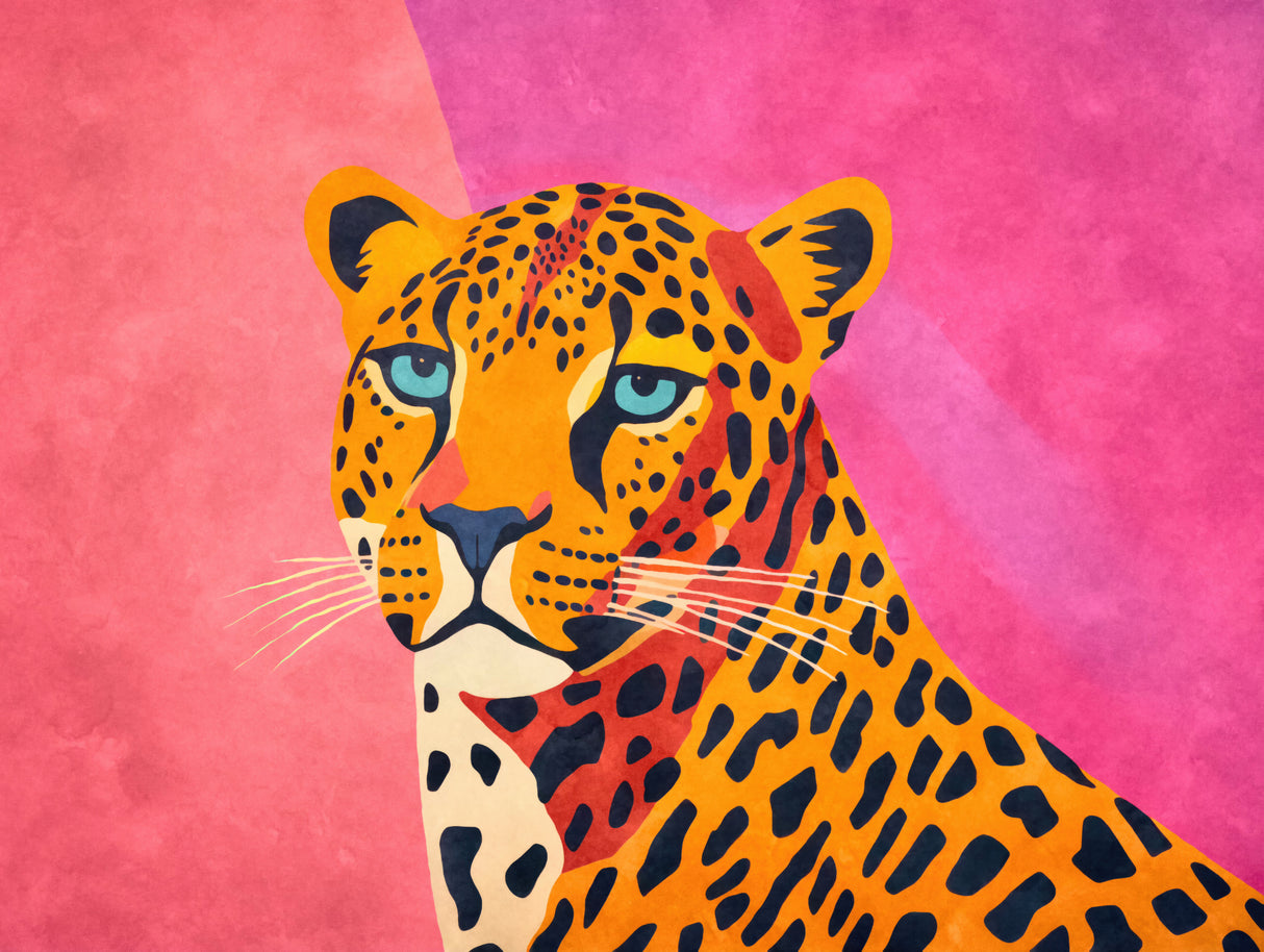 Fancy Cheetah 004 Poster och Canvastavla