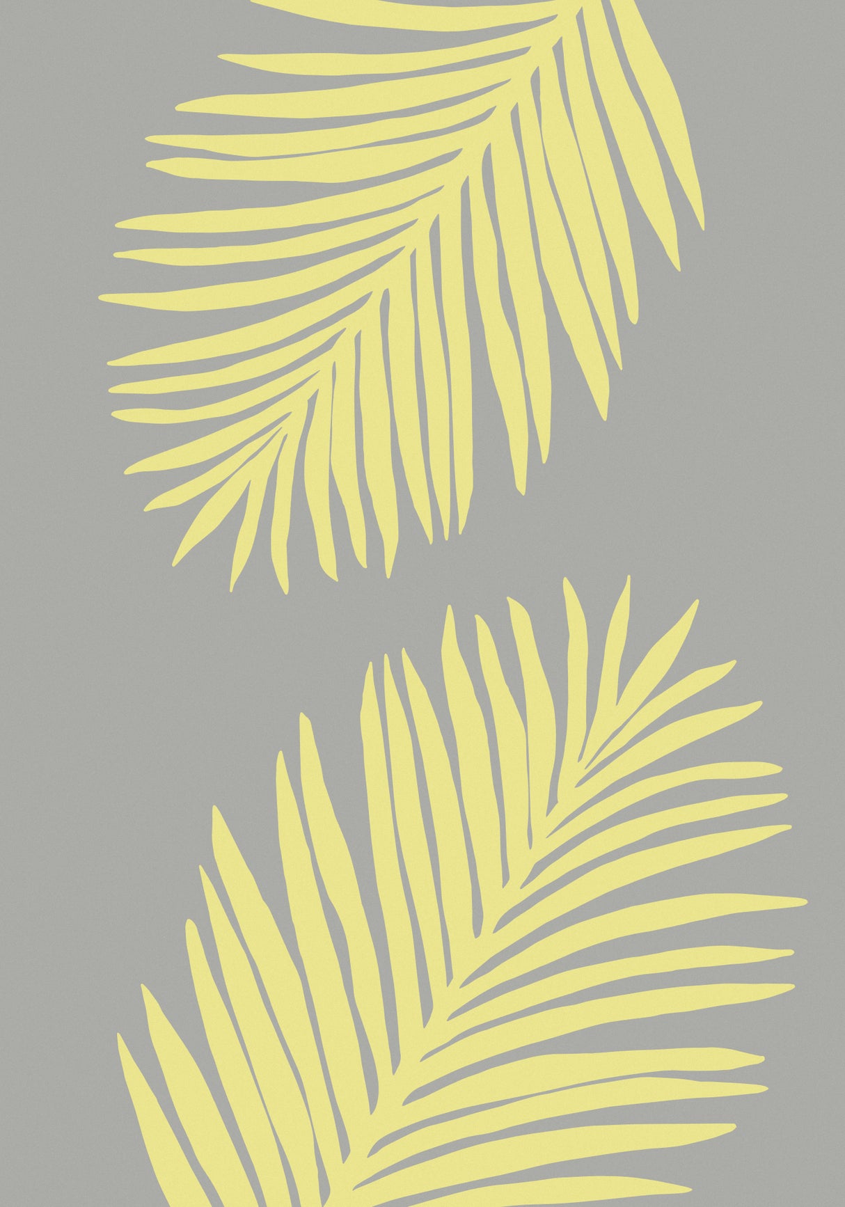 PALM LEAF 01 YELLOW Poster och Canvastavla