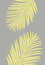 PALM LEAF 01 YELLOW Poster och Canvastavla