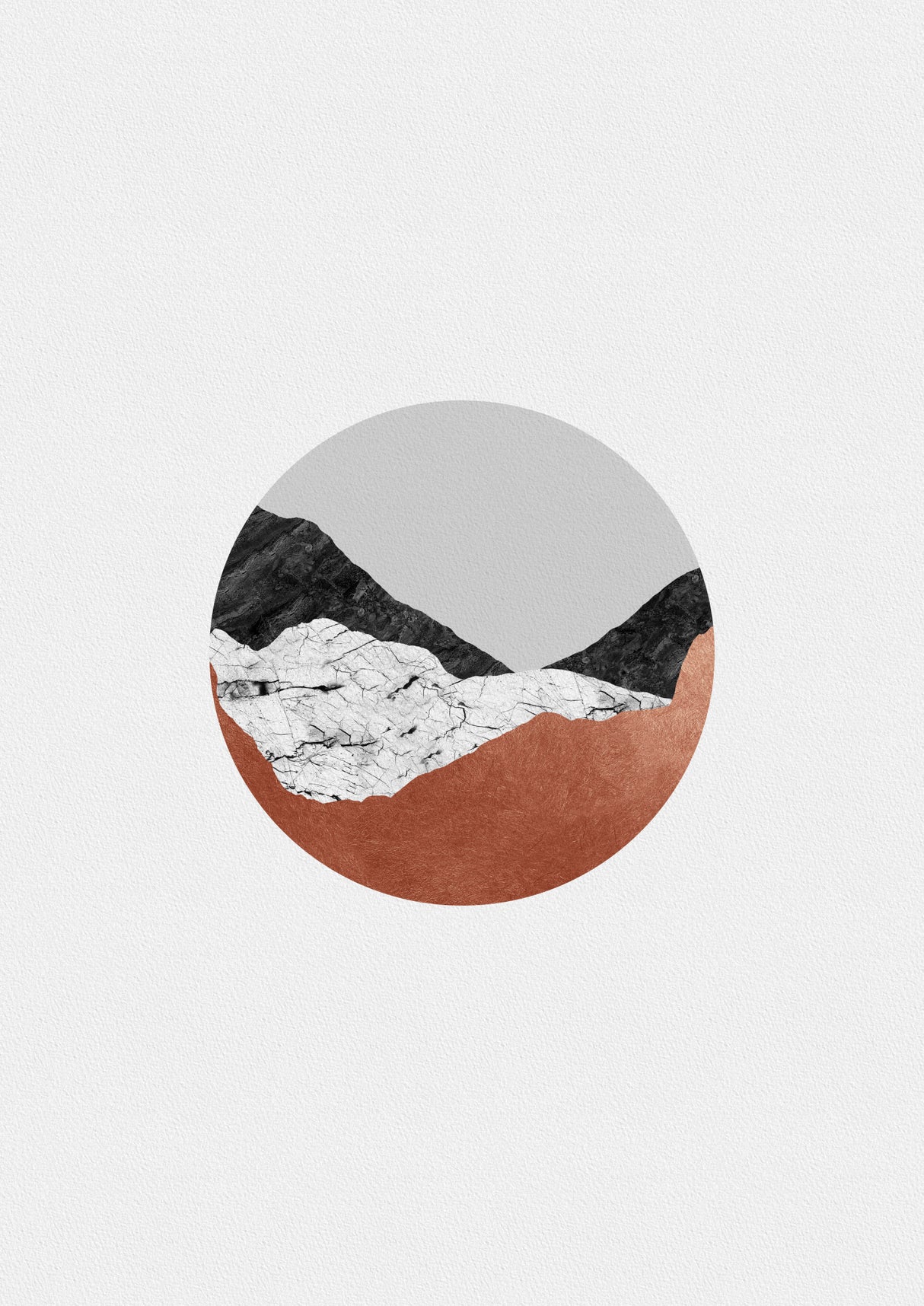 Copper Geometric III Poster och Canvastavla