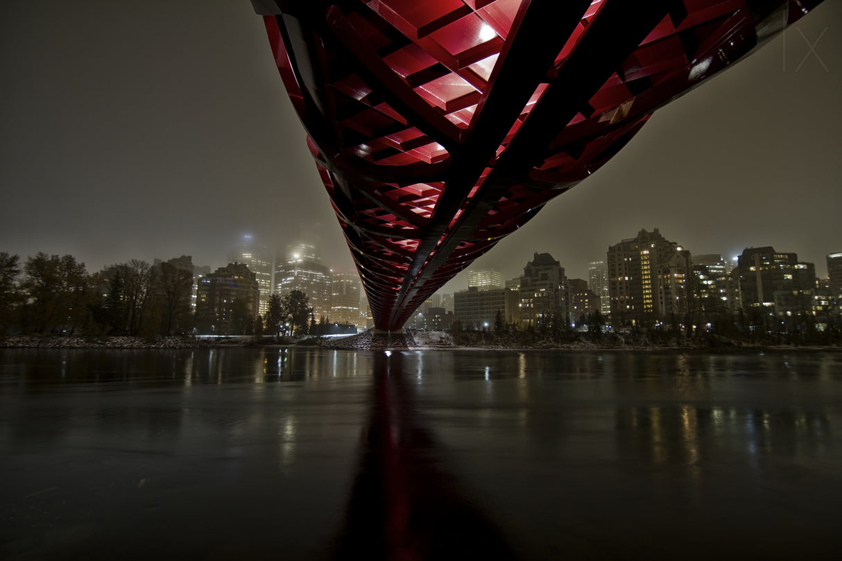 Calgary Peace Bridge Poster och Canvastavla