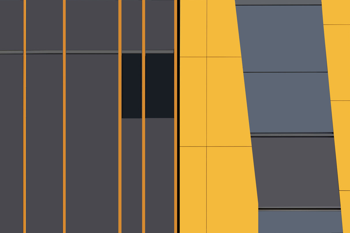 Yellow in Abstract Poster och Canvastavla
