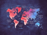 World map 18 Poster och Canvastavla
