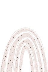 Dotted Rainbow Poster och Canvastavla