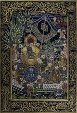 INDO-PERSIAN MINIATURE PAINTING Poster och Canvastavla