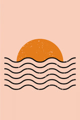 Boho Sunset Poster och Canvastavla