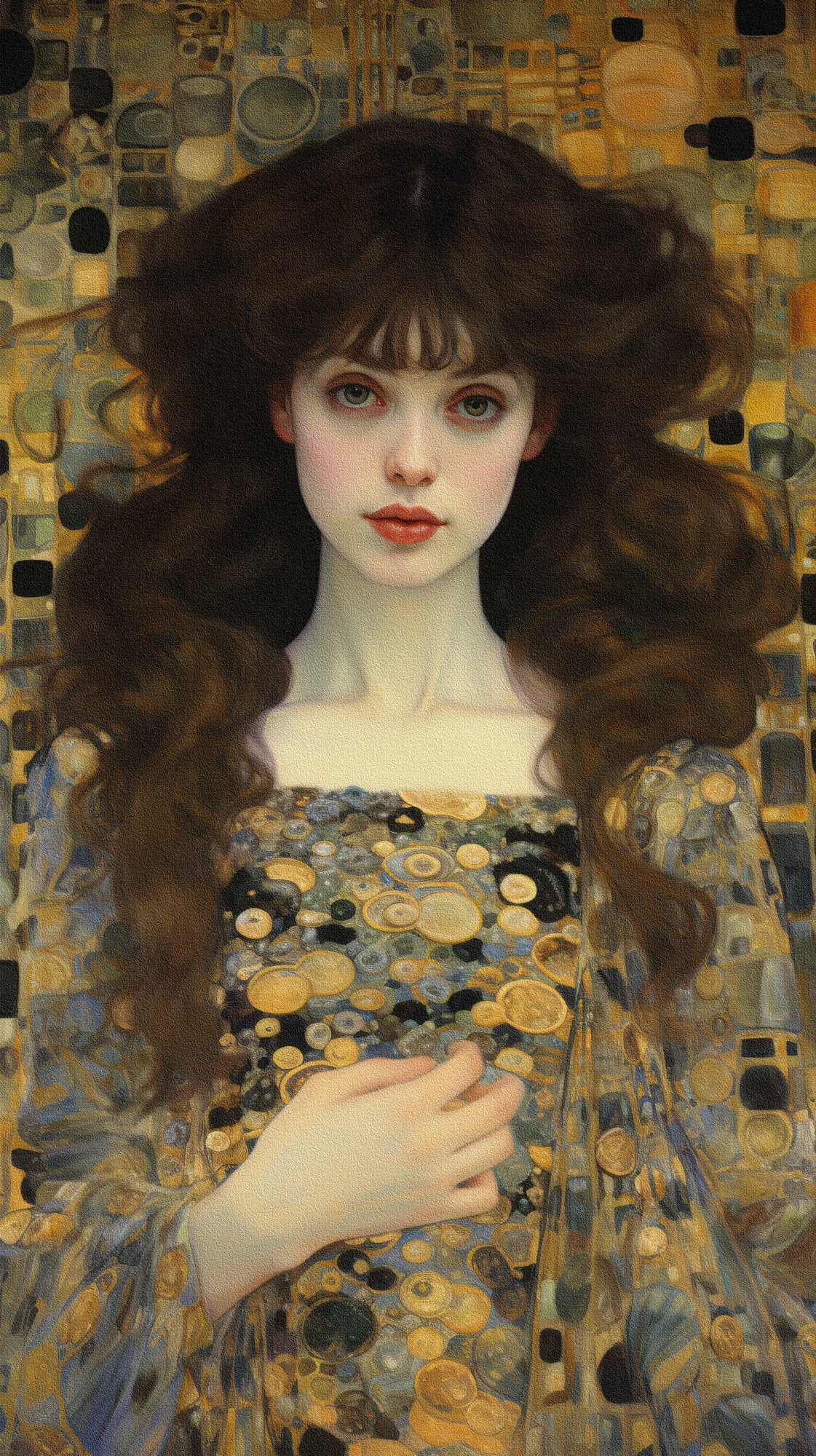 Barbie Von Gustav Klimt 1 Poster och Canvastavla