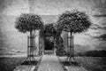 rose garden entrance Poster och Canvastavla