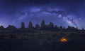 Milky Way Over The Strange Land Poster och Canvastavla