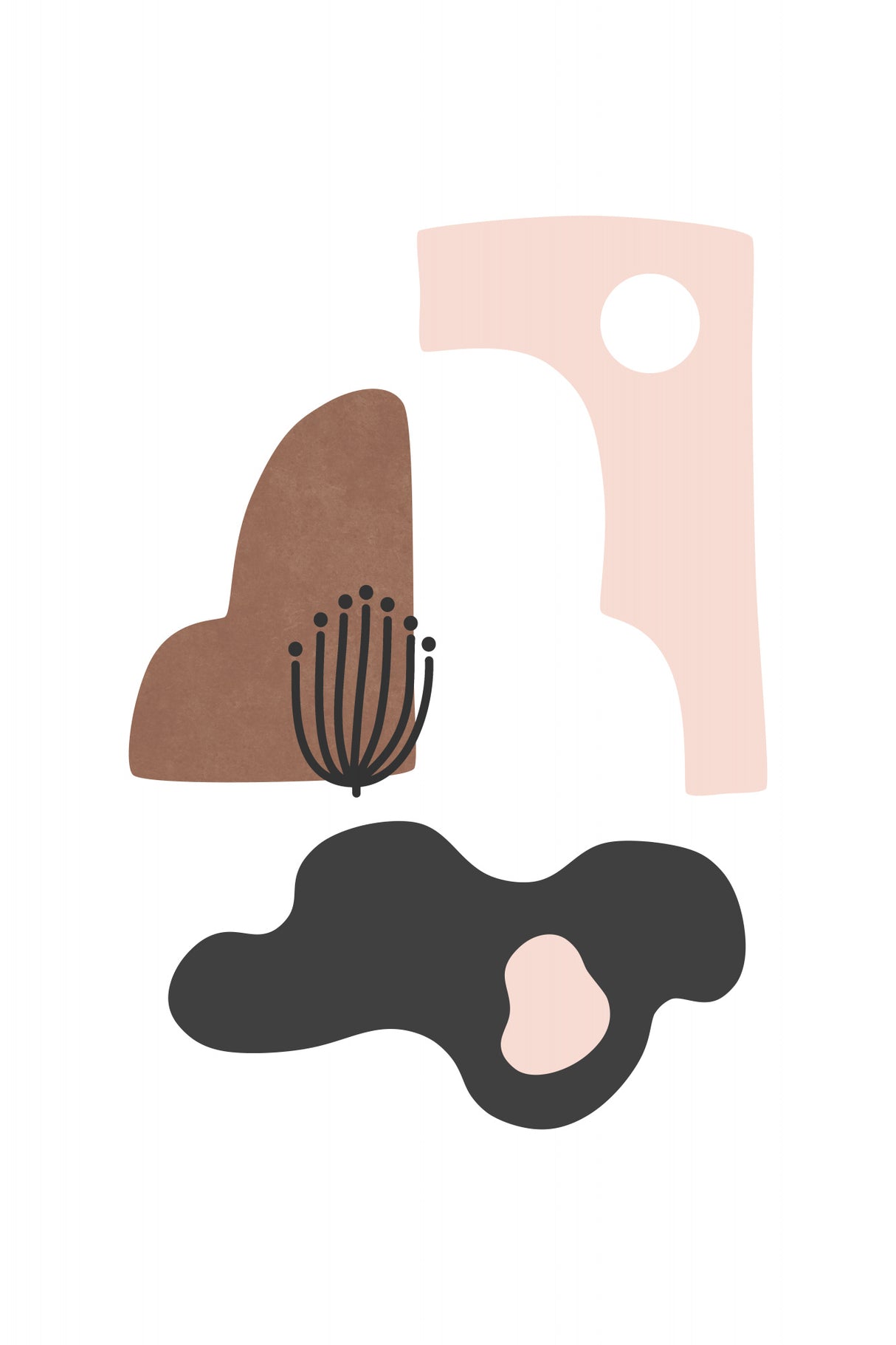 Tropical Villa Color and Shapes 31 Poster och Canvastavla