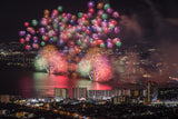 Lake Biwa fireworks Poster och Canvastavla