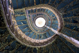 Blue Staircase Poster och Canvastavla