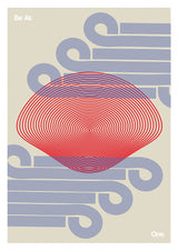 Be At One - Blue Poster och Canvastavla