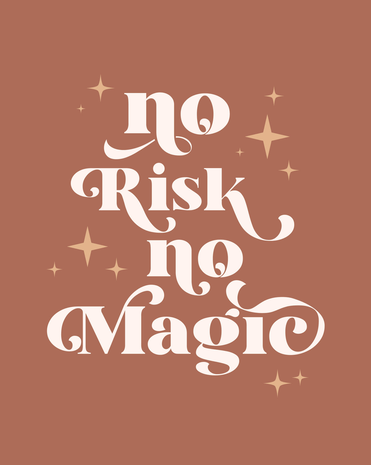 No Magic Poster och Canvastavla