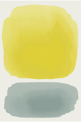 Black and Yellow Watercolor #3 Poster och Canvastavla